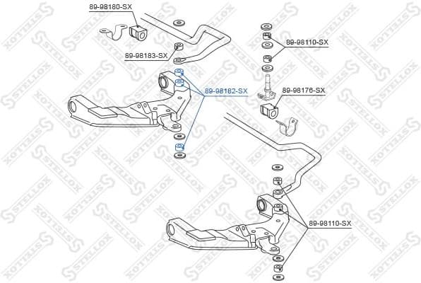 Mounting, stabiliser bar 89-98182-SX - image 2