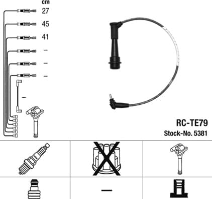 Ignition Cable Kit RC-TE79