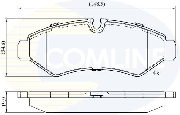 Brake Pad Set, disc brake CBP02762