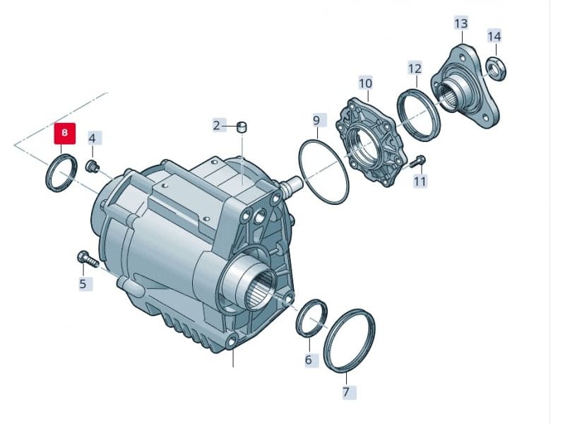 Seal differential-shaft 569.130