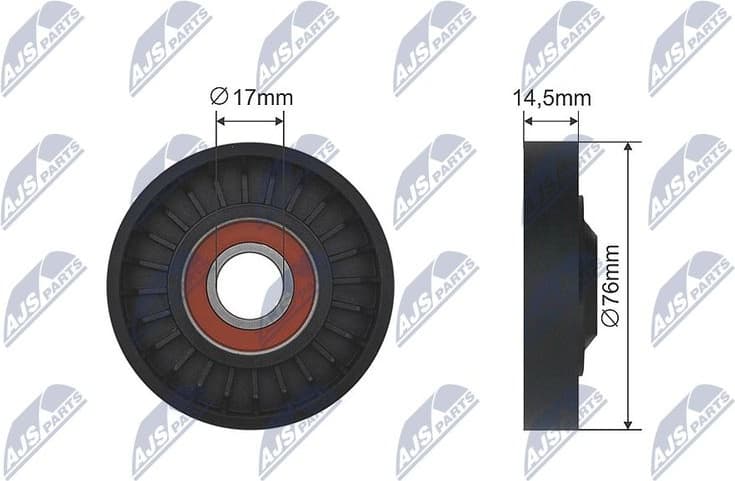 Tensioner Pulley, V-belt RNK-HD-020