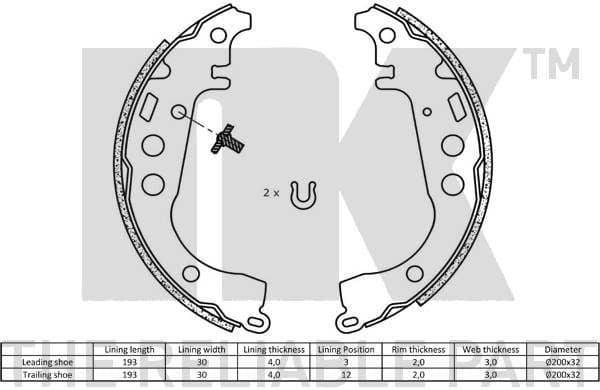 Brake Shoe Set 2745617 - image 2