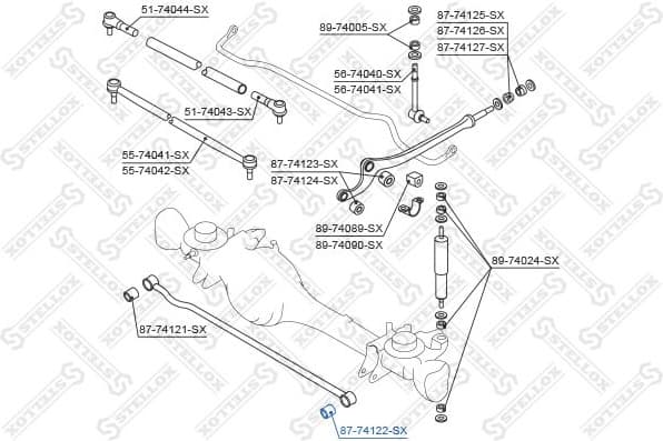 Mounting, control/trailing arm 87-74122-SX - image 2