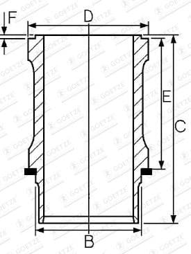 Cylinder Liner 15-570050-00