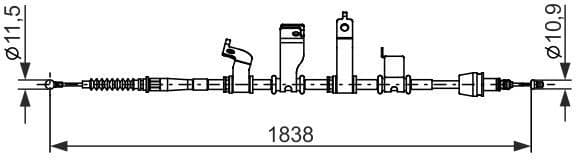 Cable Pull, parking brake 1 987 482 684 - image 5
