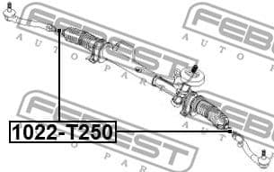Inner Tie Rod 1022-T250 - image 2