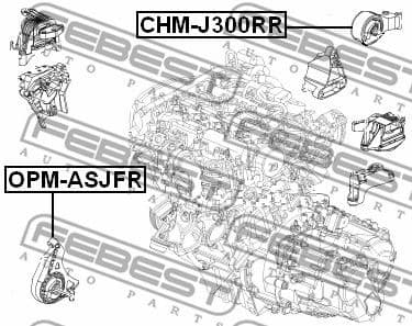 Mounting, engine OPM-ASJFR - image 2