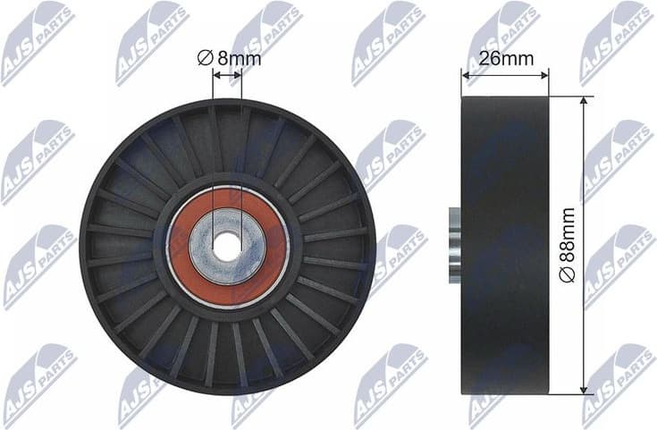 Tensioner Pulley, V-ribbed belt RNK-RE-025