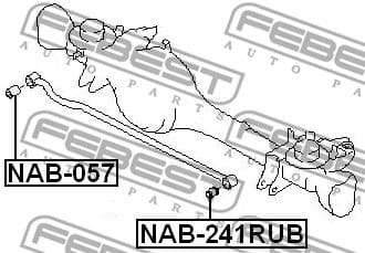 Mounting, control/trailing arm NAB-241RUB - image 2