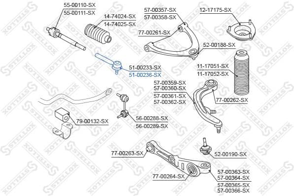 Tie Rod End 51-00236-SX