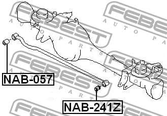 Mounting, control/trailing arm NAB-057 - image 2