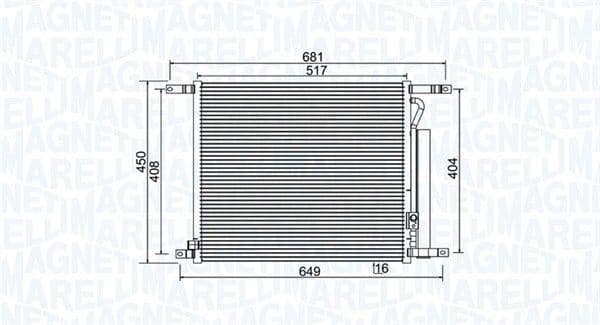 Condenser, air conditioning 350203966000