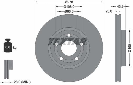 Brake Disc PRO 92327503