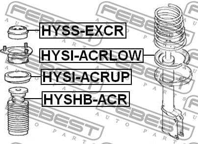 Suspension Strut Support Mount HYSS-EXCR - image 2