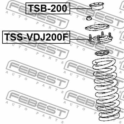 Suspension Strut Support Mount TSS-VDJ200F - image 2