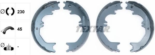 Brake Shoe Set, parking brake 91066200