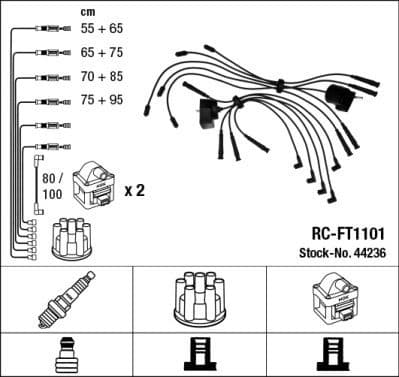 Ignition Cable Kit RC-FT1101