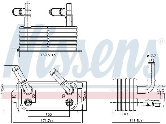 Oil Cooler, automatic transmission 91300 - image 5