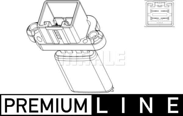 Resistor, interior blower BEHR *** PREMIUM LINE *** ABR 105 000P