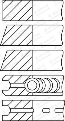 Piston Ring Set 08-164400-00 - image 2