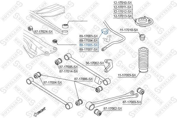 Mounting, stabiliser bar 89-17005-SX - image 2