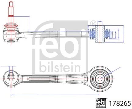 Control/Trailing Arm, wheel suspension 178265 - image 2