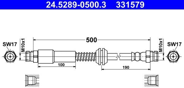 Brake Hose 24.5289-0500.3