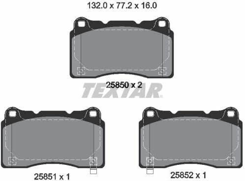 Brake Pad Set, disc brake Q+ 2585001