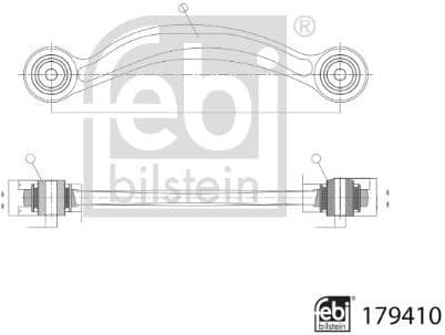 Control/Trailing Arm, wheel suspension 179410 - image 3