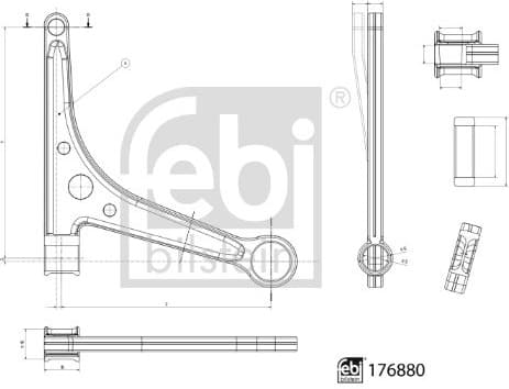 Control/Trailing Arm, wheel suspension 176880 - image 2