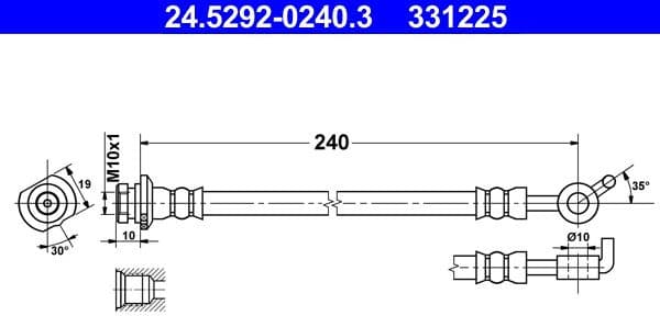 Brake Hose 24.5292-0240.3
