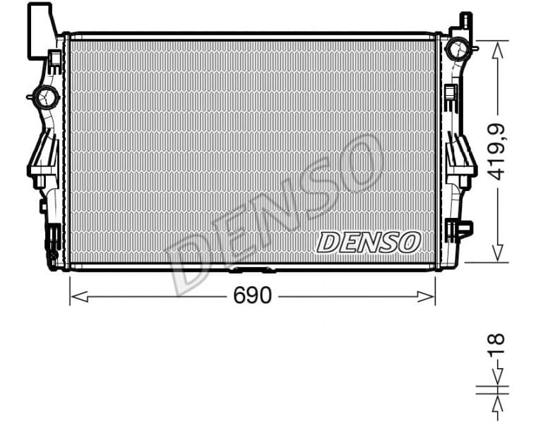Radiator, engine cooling DRM17114