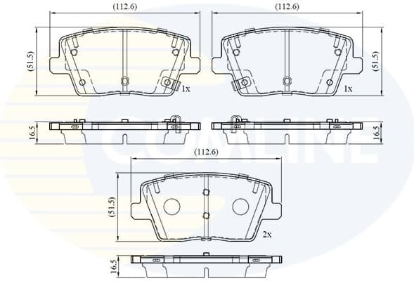Brake Pad Set, disc brake CBP32758