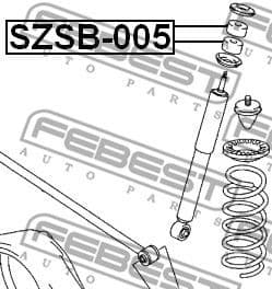 Bush, shock absorber SZSB-005 - image 2
