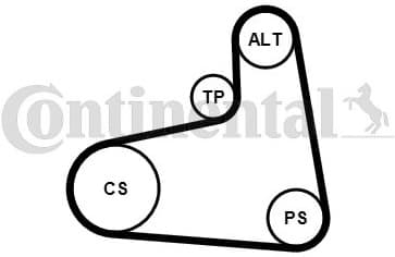 V-ribbed Belt Set 6PK906K1 - image 2