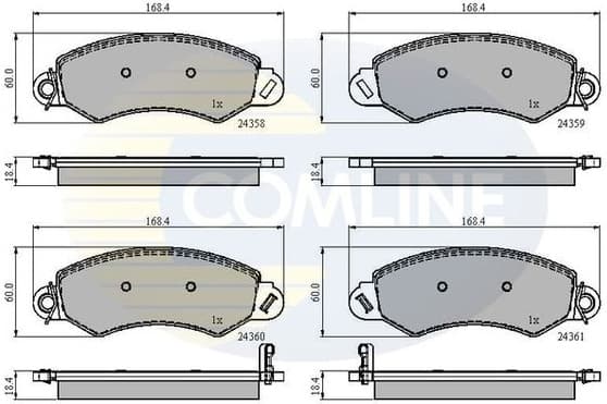 Brake Pad Set, disc brake CBP31544