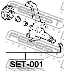 Repair Kit, steering knuckle SET-001 - image 2