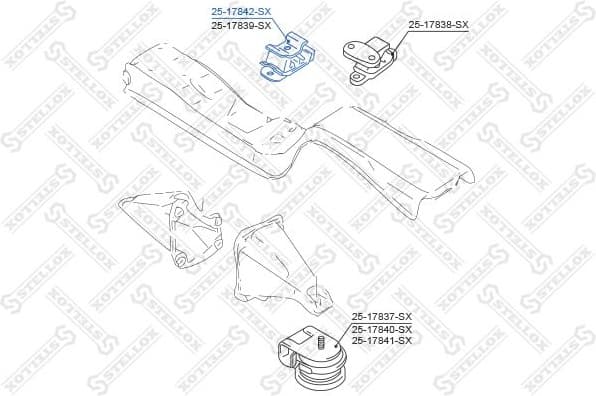 Mounting, engine 25-17842-SX