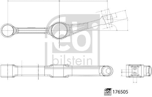 Control/Trailing Arm, wheel suspension 176505 - image 3
