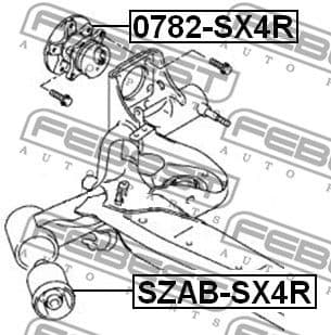 Bushing, axle beam SZAB-SX4R - image 2