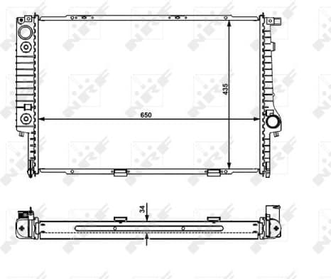 Radiator, engine cooling EASY FIT 519588 - image 4