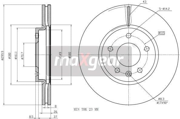 Brake Disc 19-2332