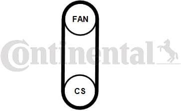 V-ribbed Belt 4PK711ELAST - image 4