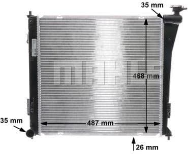 Radiator, engine cooling BEHR CR 848 000S - image 11