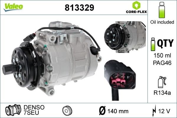 Compressor, air conditioning VALEO CORE-FLEX 813329 - image 4