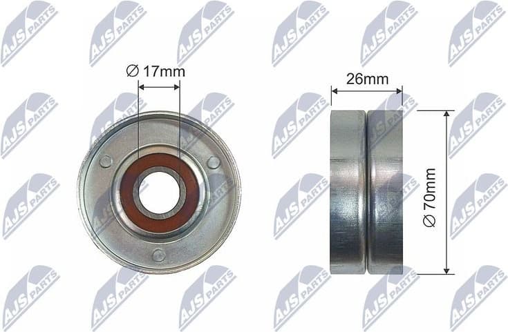 Tensioner Pulley, V-belt RNK-HD-022