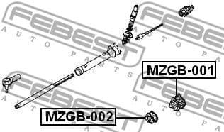 Mounting, steering gear MZGB-002 - image 2
