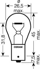 Osram Bulb P21W 12V BA15S UNV1 - 7506 (OSRAM) - Autoera - image 3