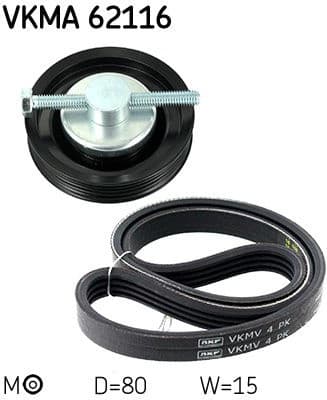 V-ribbed Belt Set VKMA62116