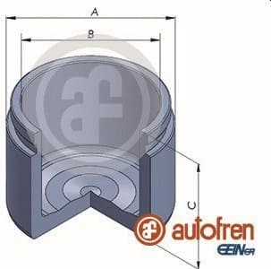 Piston, brake caliper D025325